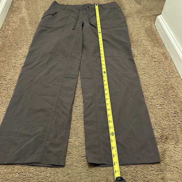 North Face Pants Horizon Tempest Nylon Ripstop Hiking Gray Womens 12 - Picture 2 of 8